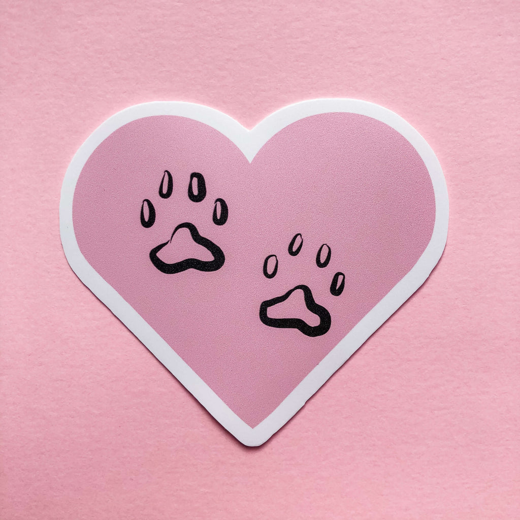 Cat Sticker | Cat Paws Vinyl Sticker - Hue Complete Me