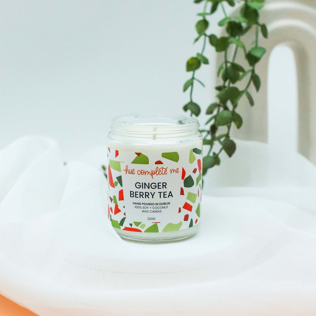 Ginger Berry Tea Jar Candle - Hue Complete Me