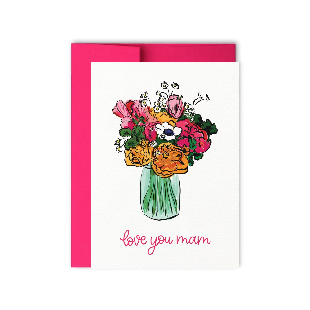 Love You Mam Irish Mother's Day Card - Hue Complete Me