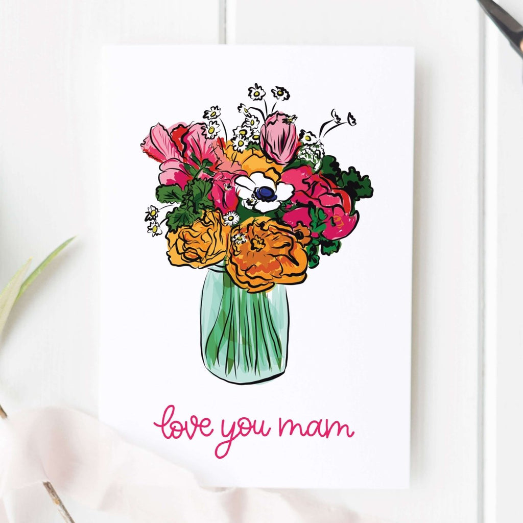 Love You Mam Irish Mother's Day Card - Hue Complete Me