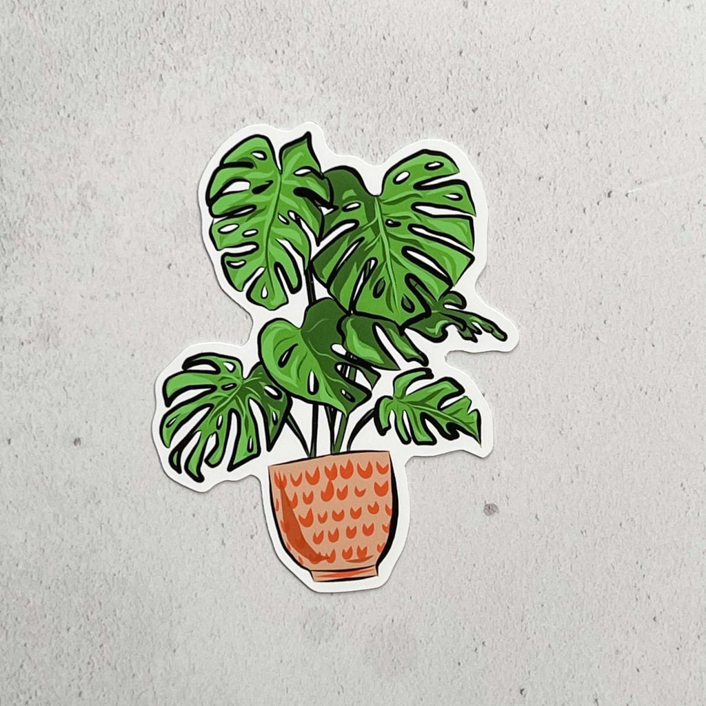 Monstera Plant Sticker - Hue Complete Me