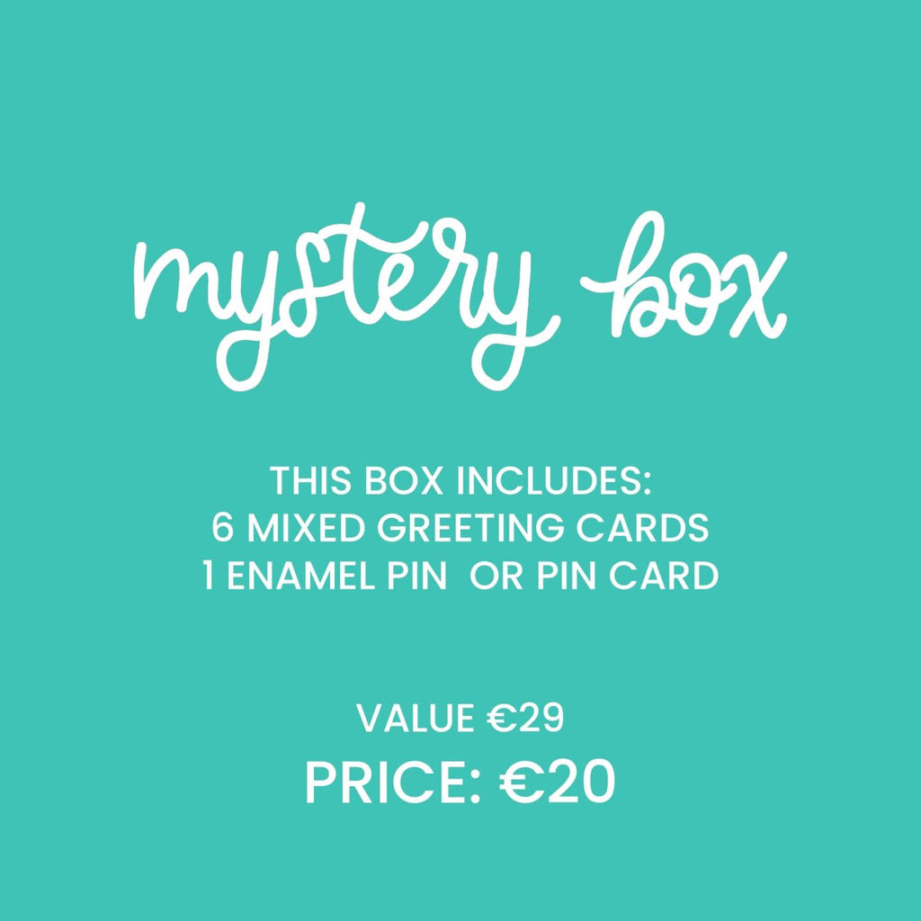 Mystery Box - 6 Greeting Cards, 1 Enamel Pin - Hue Complete Me