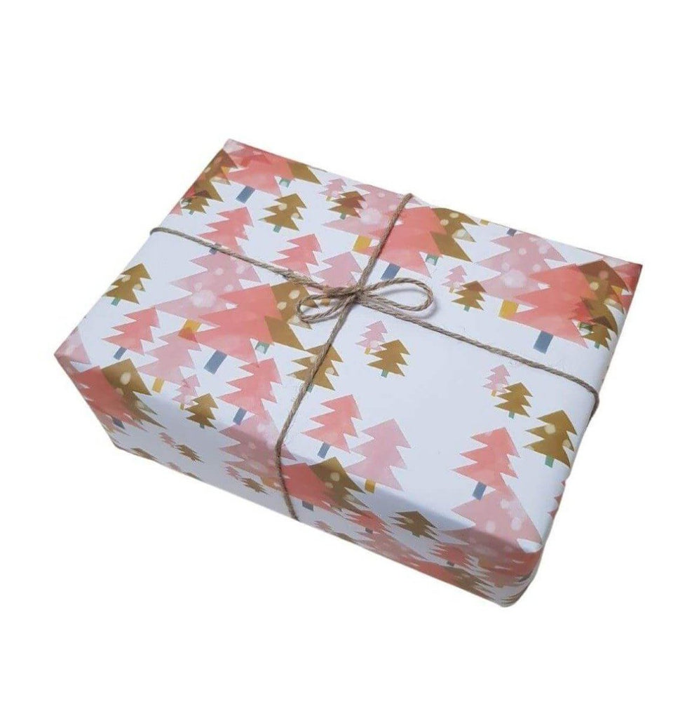 Pink Christmas Tree Gift Wrap - Hue Complete Me