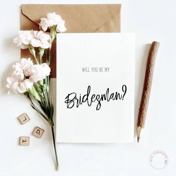 Will You Be My Bridesman Card - Hue Complete Me