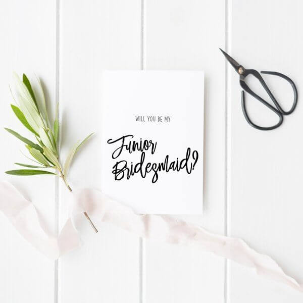 Will You Be My Junior Bridesmaid Card - Hue Complete Me