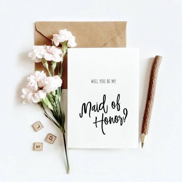 Will You Be My Maid Of Honor Card - Hue Complete Me