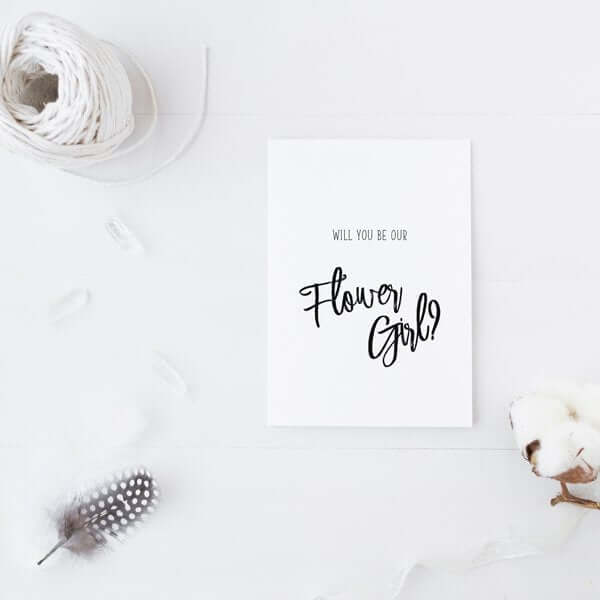 Will You Be Our Flower Girl Card - Hue Complete Me