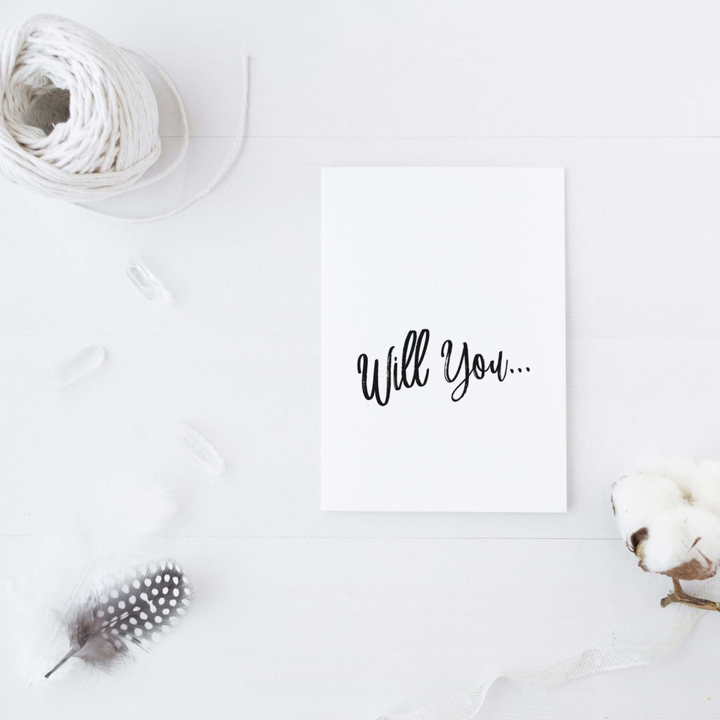 Will You... Wedding Party Card - Hue Complete Me