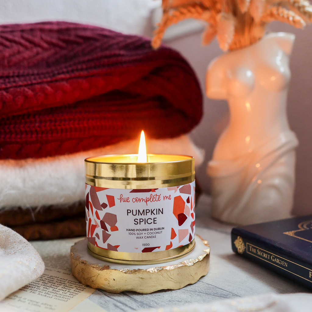 pumpkin spice autumn candle