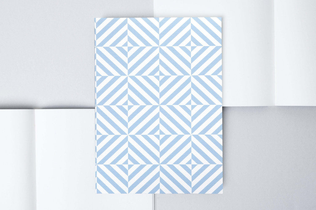 A5 Layflat Notebook dotted pages - Alma print in Salvia Blue - Hue Complete Me