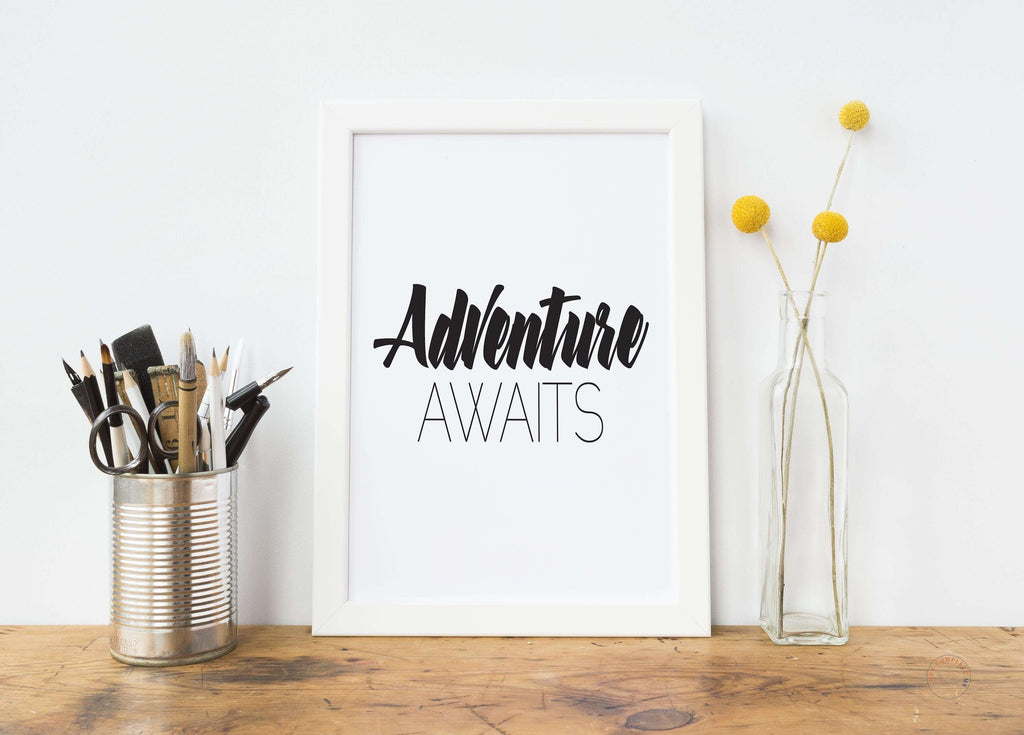 Adventure Awaits Art Print - Hue Complete Me