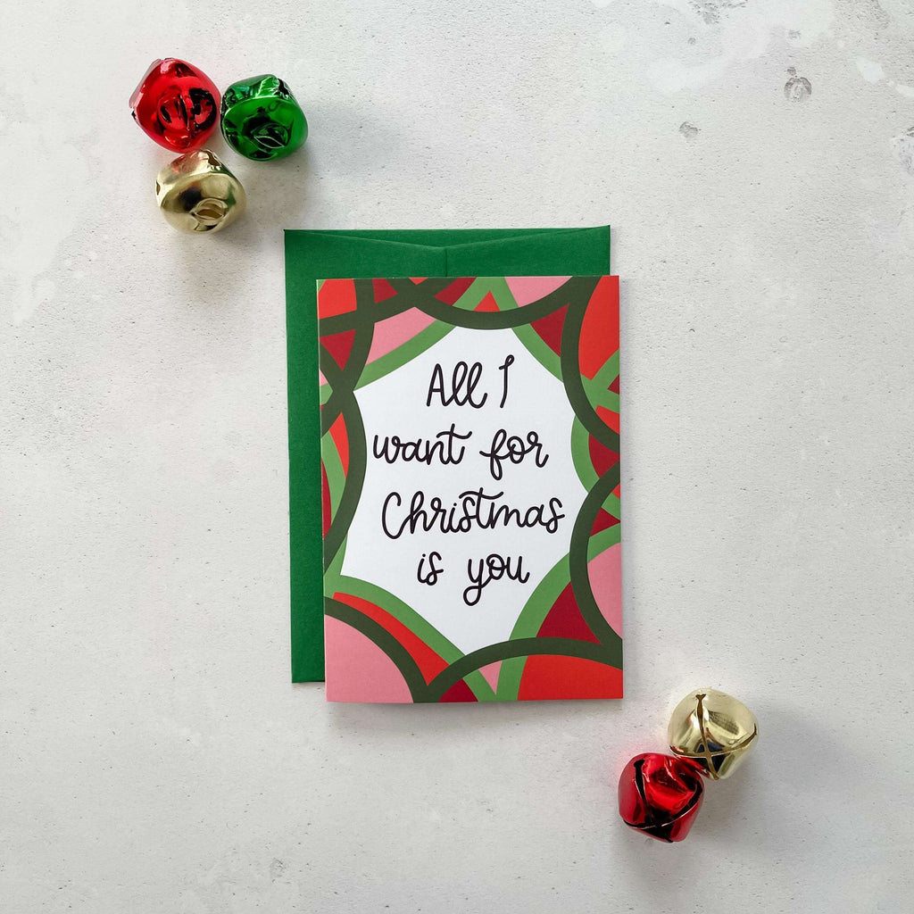 All I Want For Christmas Is You Card Greeting Card Hue Complete Me €3.95