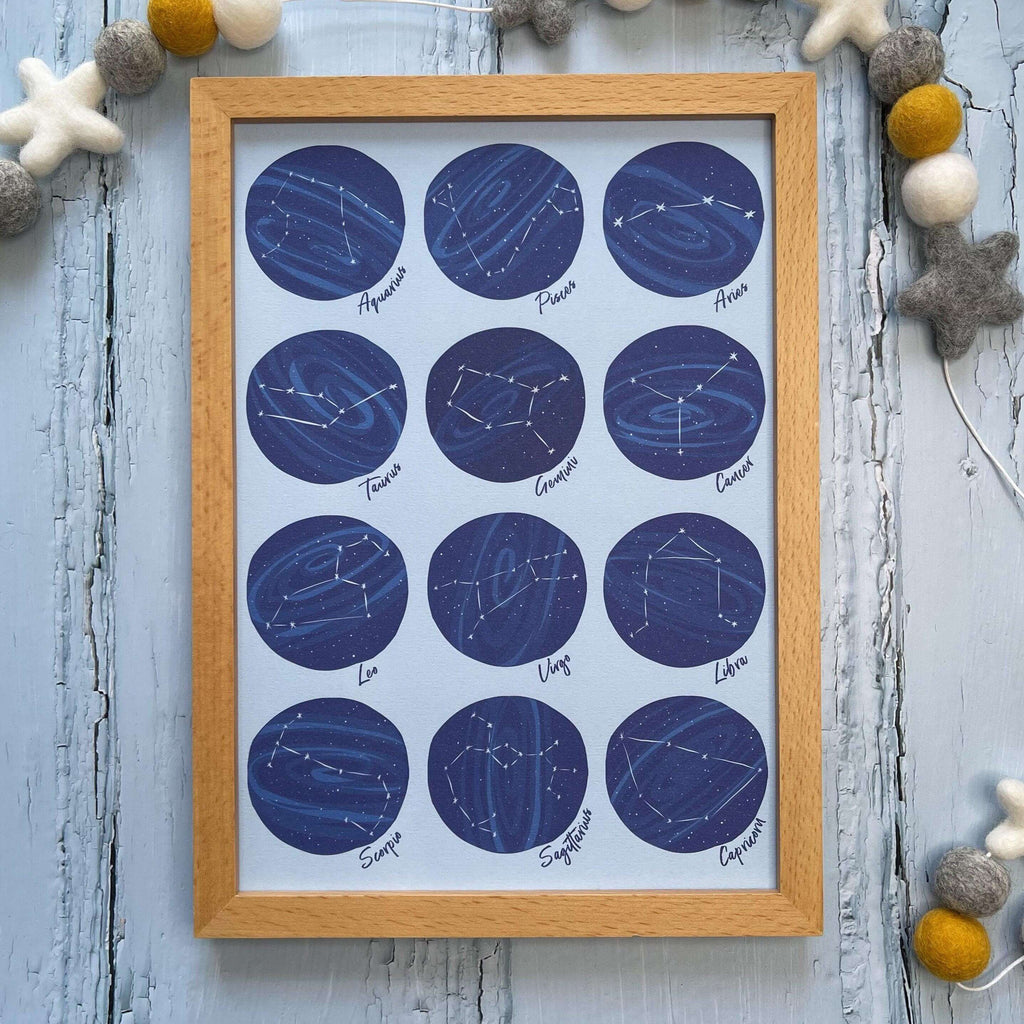 Astrology Zodiac Sign Print - Hue Complete Me