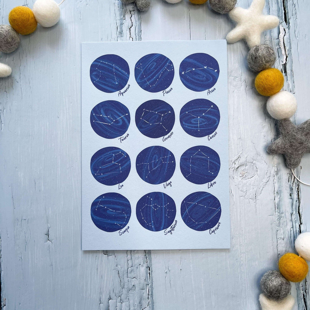 Astrology Zodiac Sign Print - Hue Complete Me