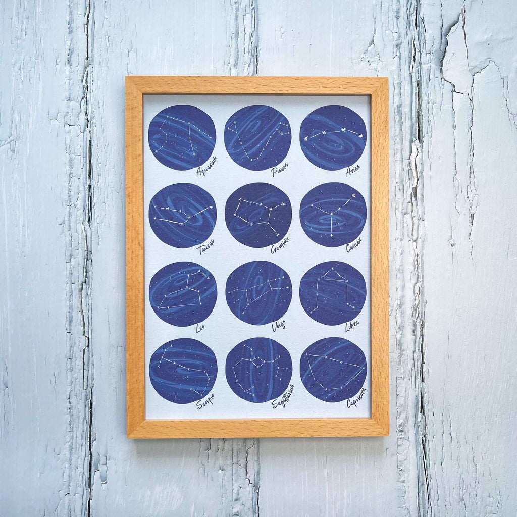 Astrology Zodiac Sign Print - Hue Complete Me