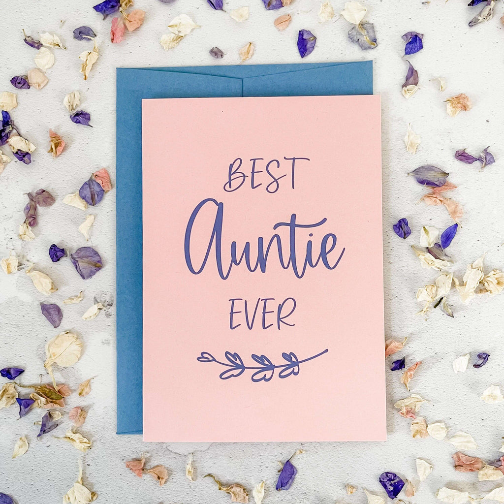 Best Auntie Ever Mother's Day Card For Auntie - Hue Complete Me