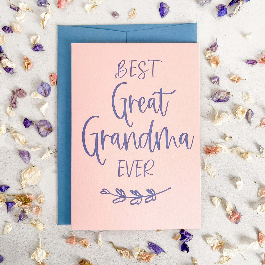 Best Great Grandma Ever Mother's Day Card For Great Grandma - Hue Complete Me