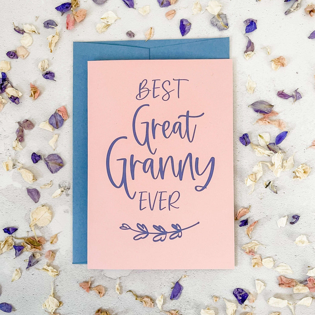 Best Great Granny Ever Mother's Day Card For Great Granny - Hue Complete Me