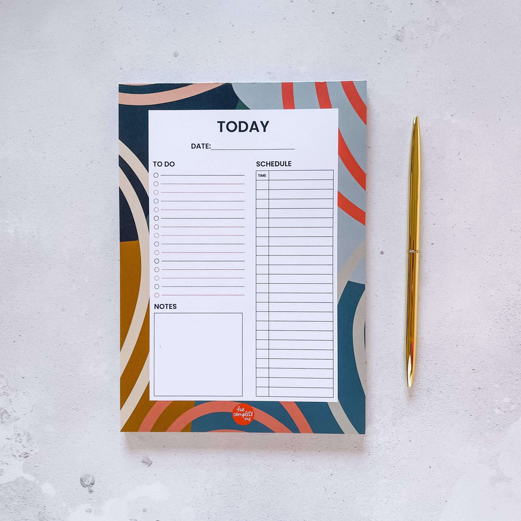 Blue Patterned Planner Pad - Hue Complete Me