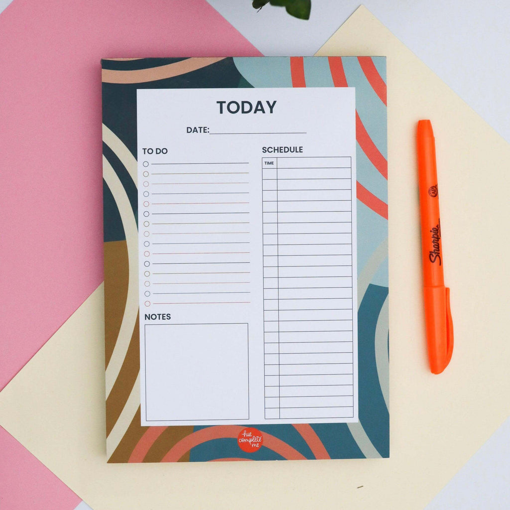 Blue Patterned Planner Pad - Hue Complete Me