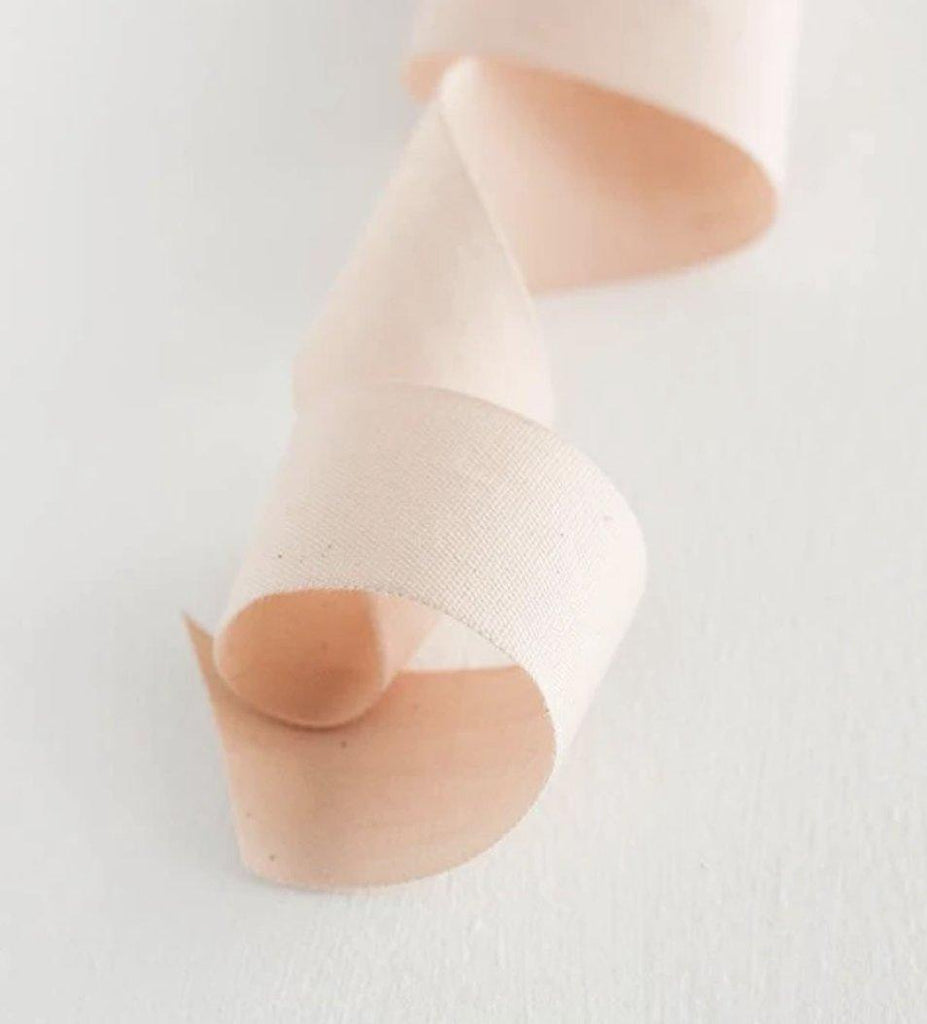 Blush Pink Wide Cotton Ribbon - Hue Complete Me