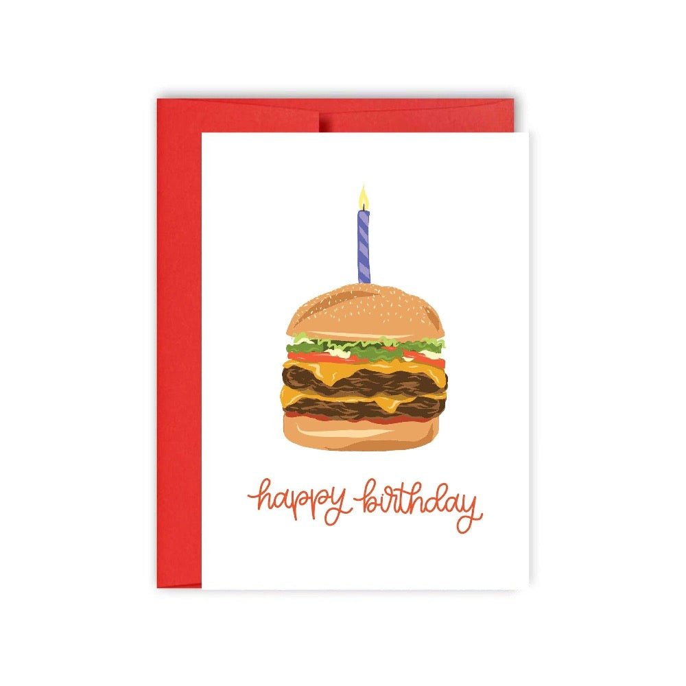 Burger Birthday Card - Hue Complete Me