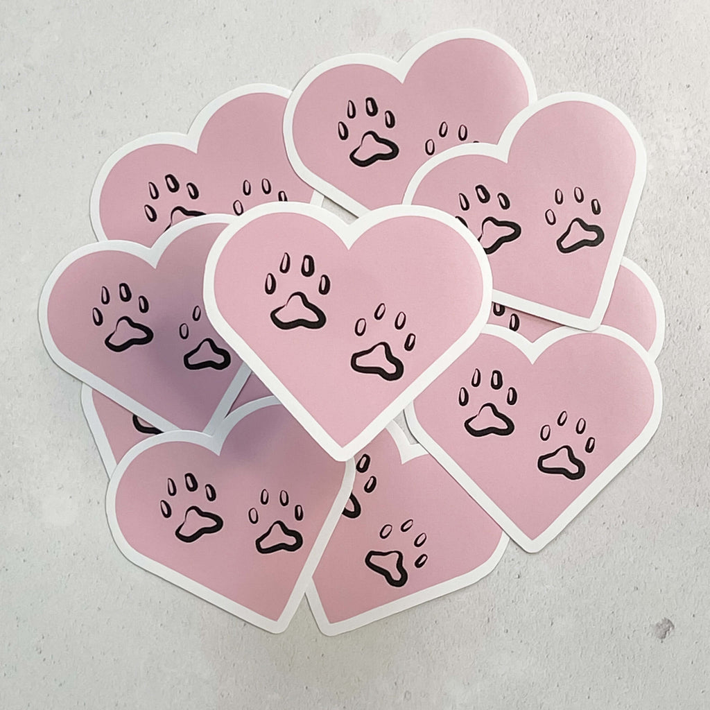 Cat Sticker | Cat Paws Vinyl Sticker - Hue Complete Me