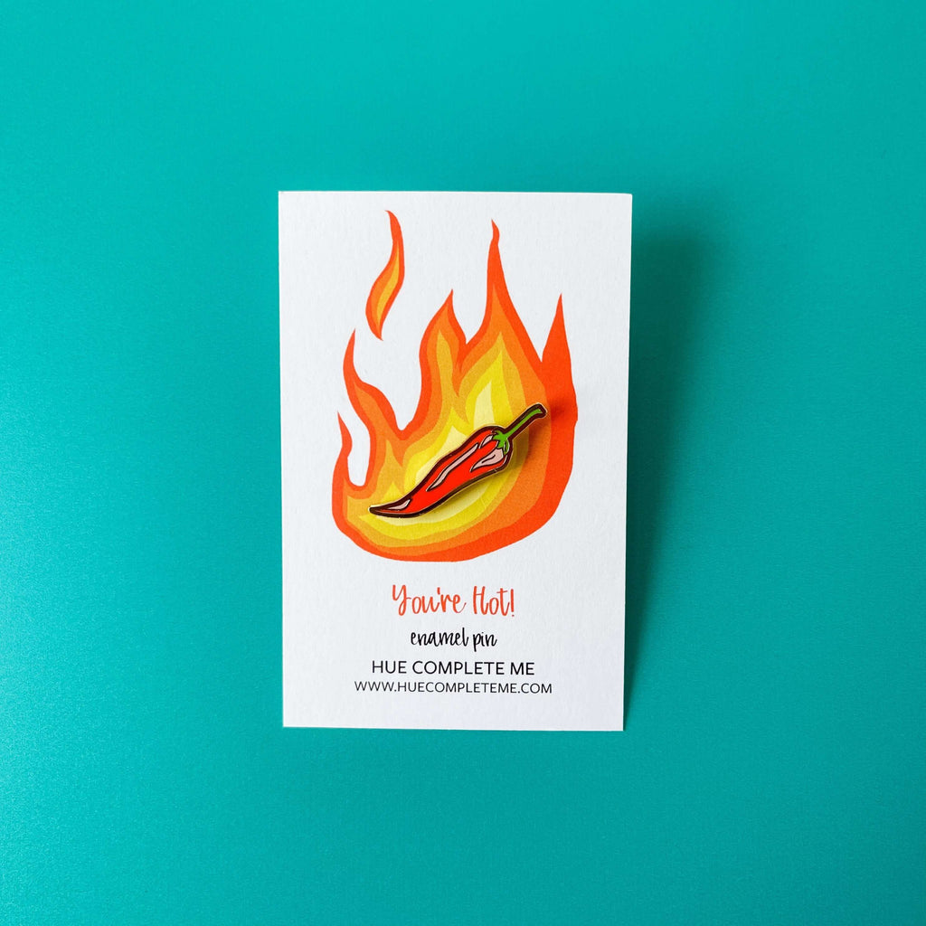 Chilli Pepper Pin | Hard Enamel Pin - Hue Complete Me