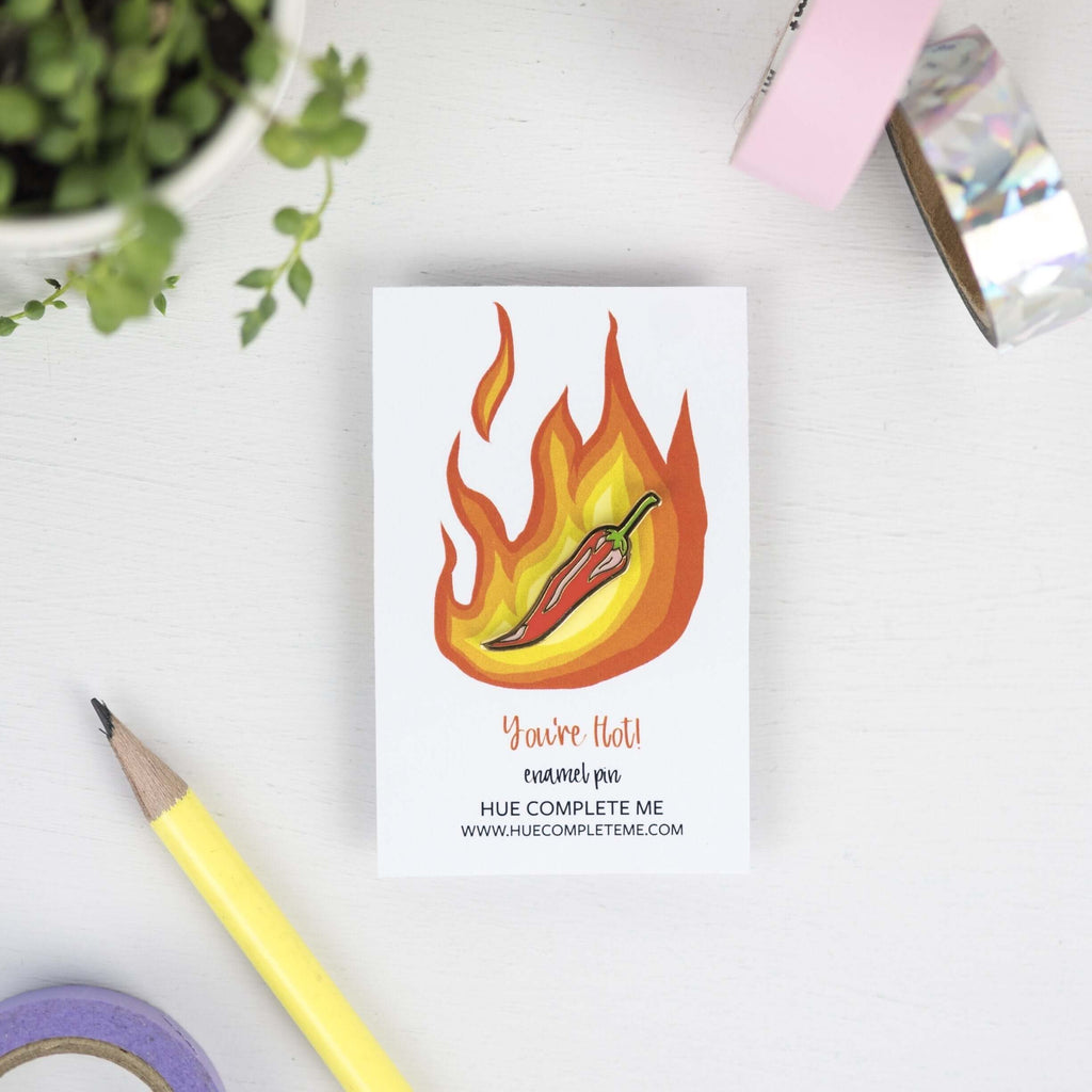 Chilli Pepper Pin | Hard Enamel Pin - Hue Complete Me