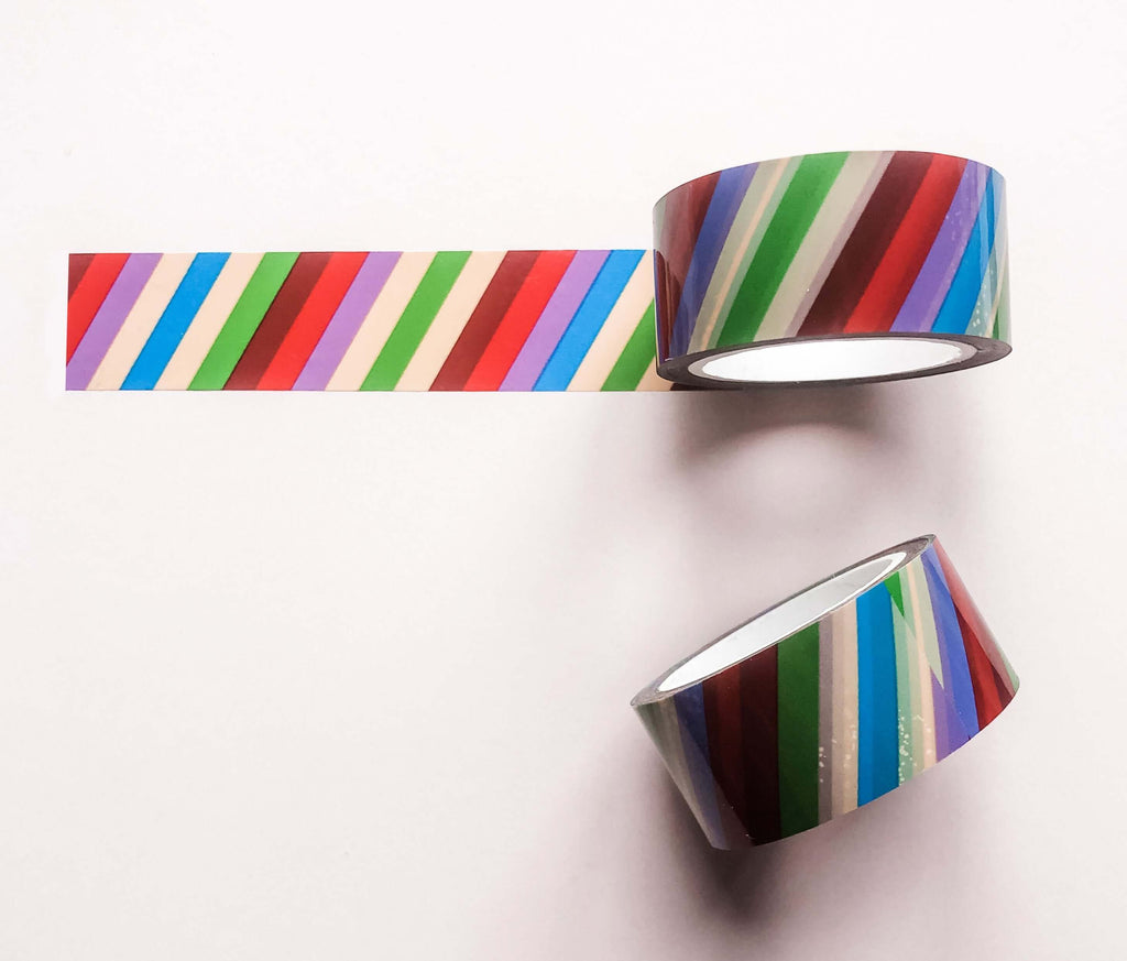 Colourful Stripes Adhesive Tape - Hue Complete Me