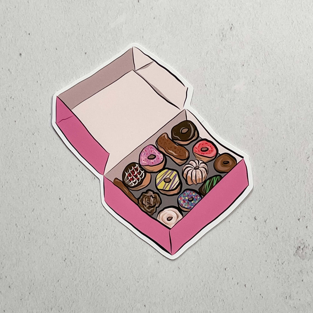 Donut Box Sticker - Hue Complete Me