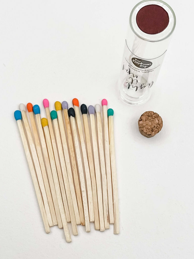 Extra Long Rainbow Colour Jar Of Matches - Hue Complete Me