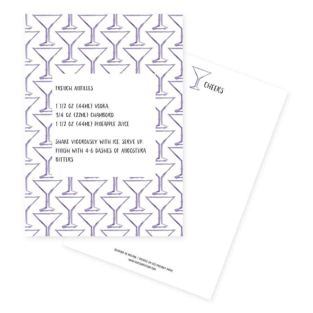 French Antilles Cocktail Card - Hue Complete Me