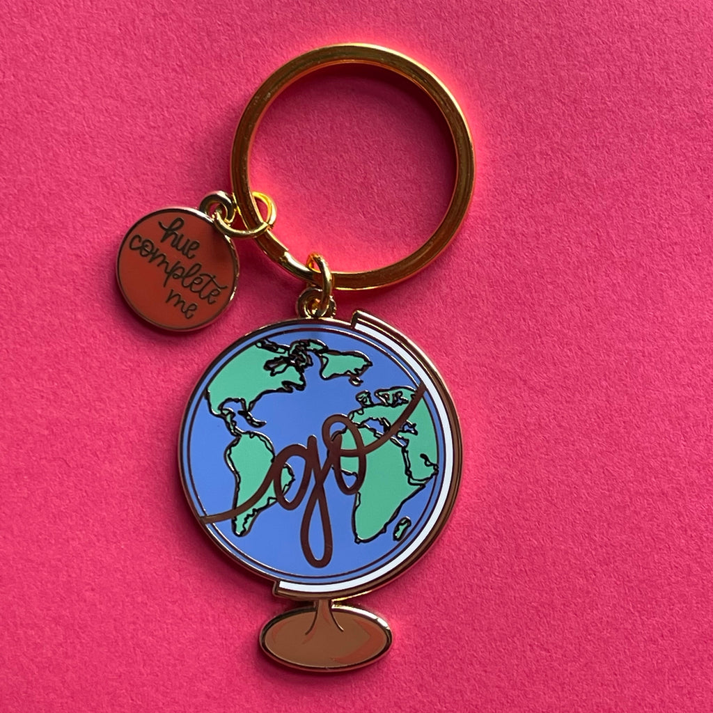 Go Globe Keychain - Hue Complete Me