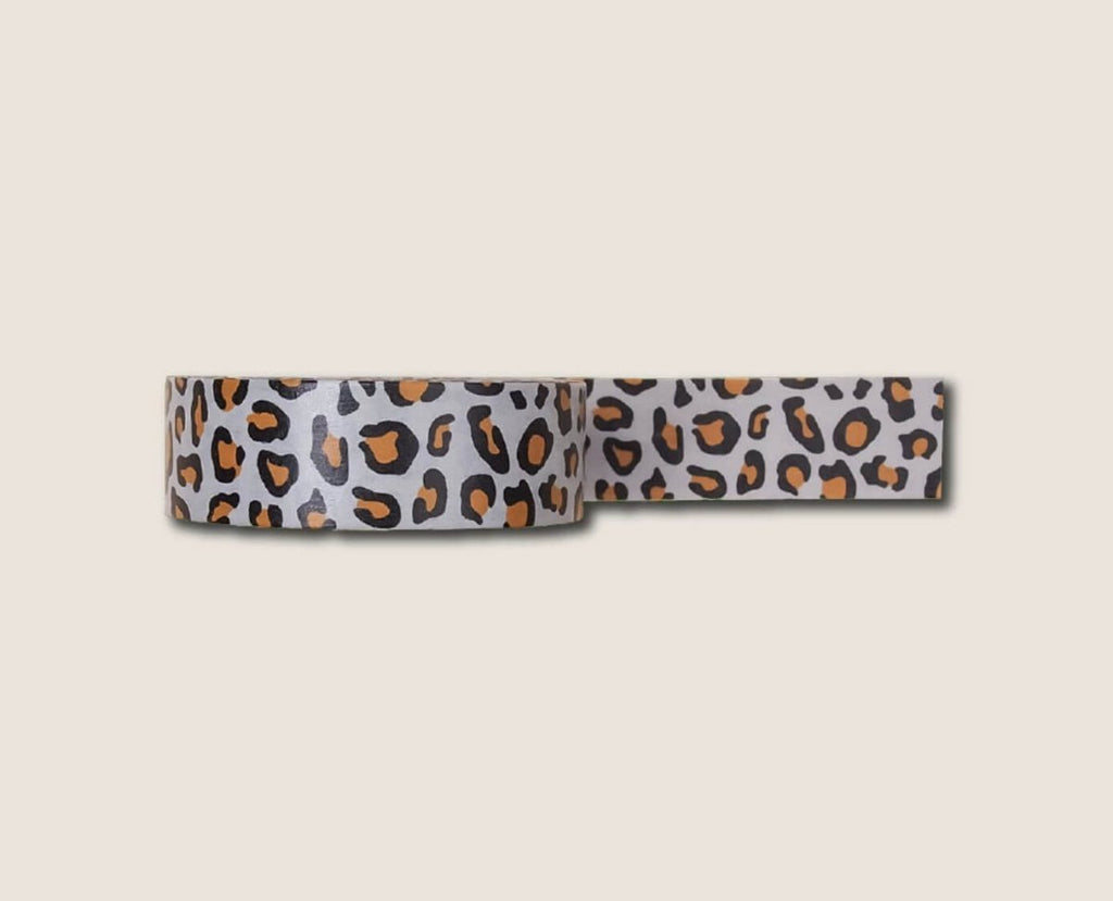 Grey Leopard Print Washi Tape - Hue Complete Me