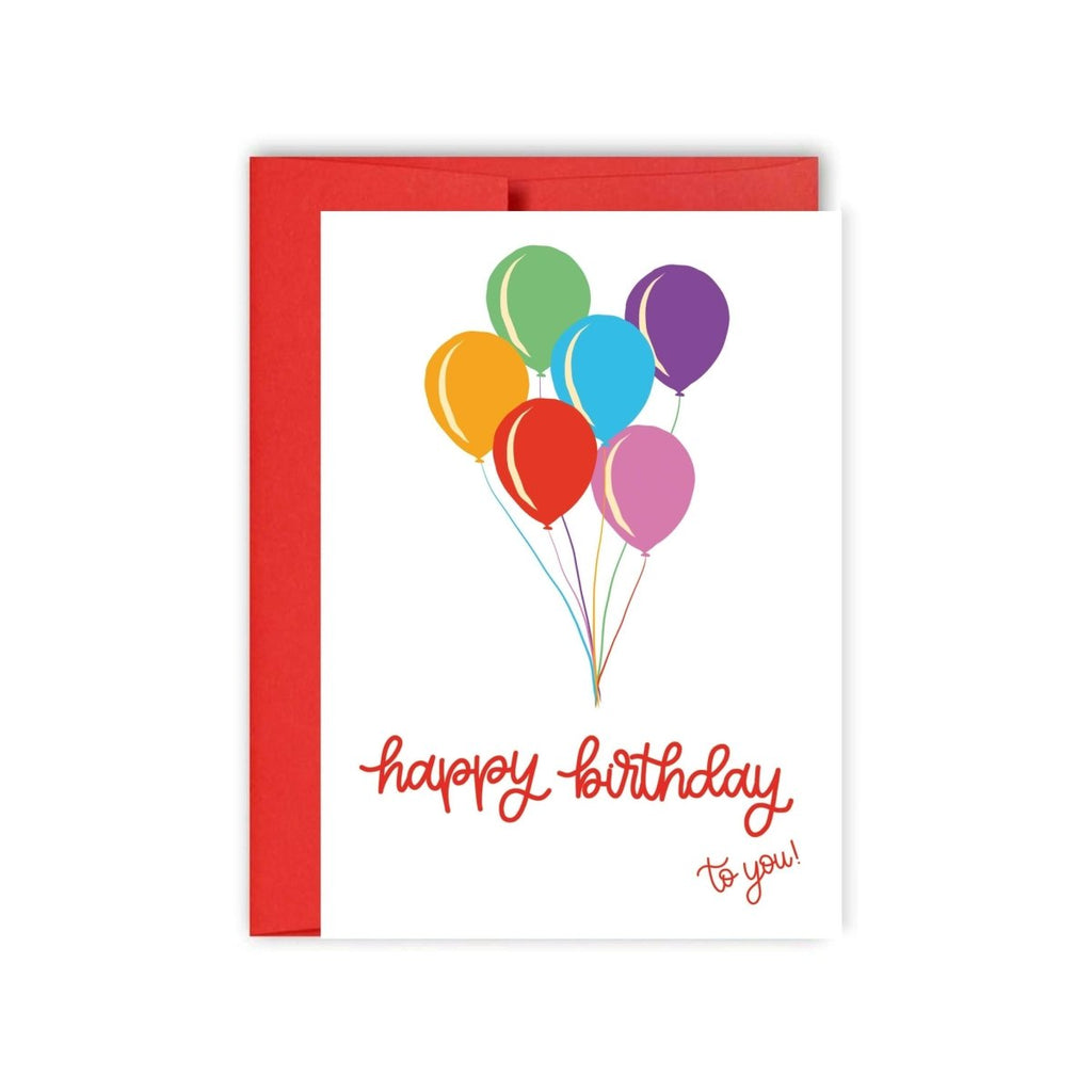 Happy Birthday Balloons Card - Hue Complete Me