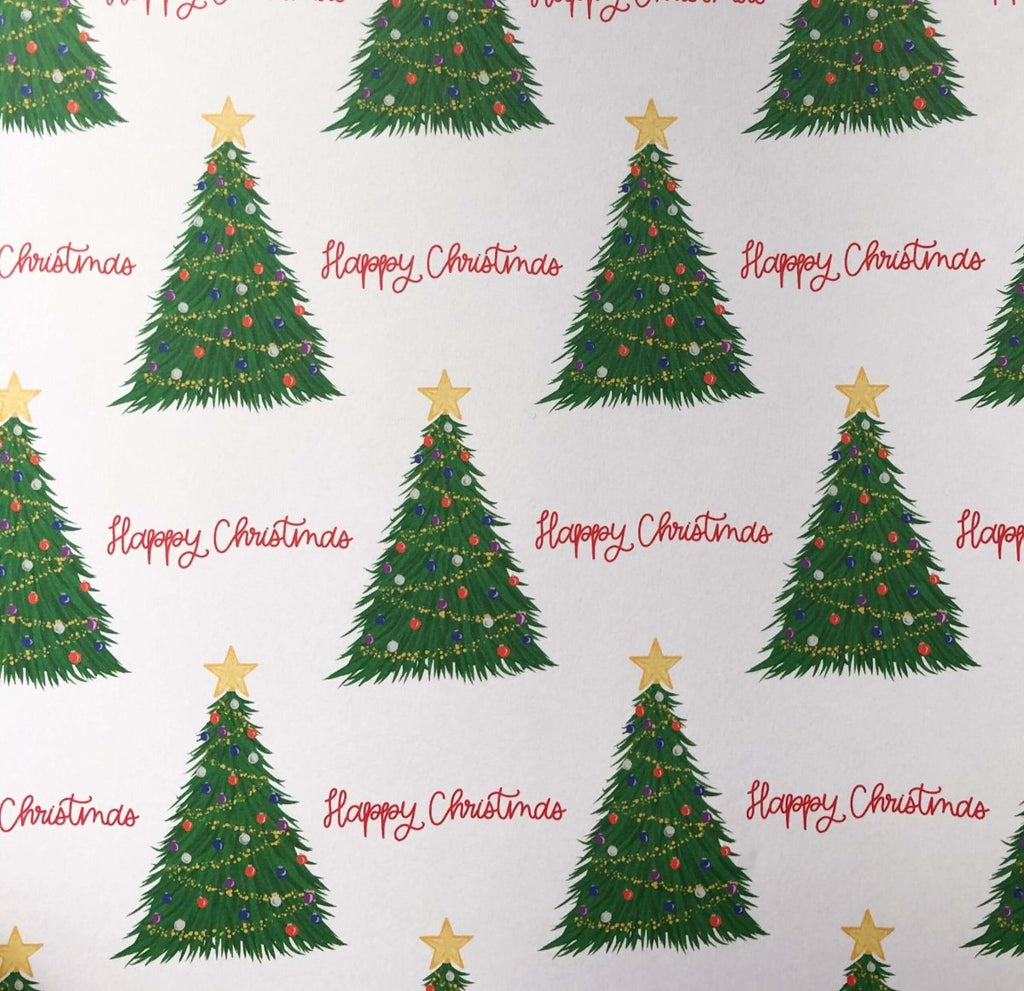 Happy Christmas Tree Gift Wrap - Hue Complete Me