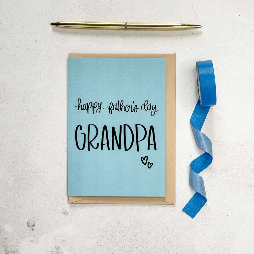 Happy Father's Day Grandpa Card - Hue Complete Me