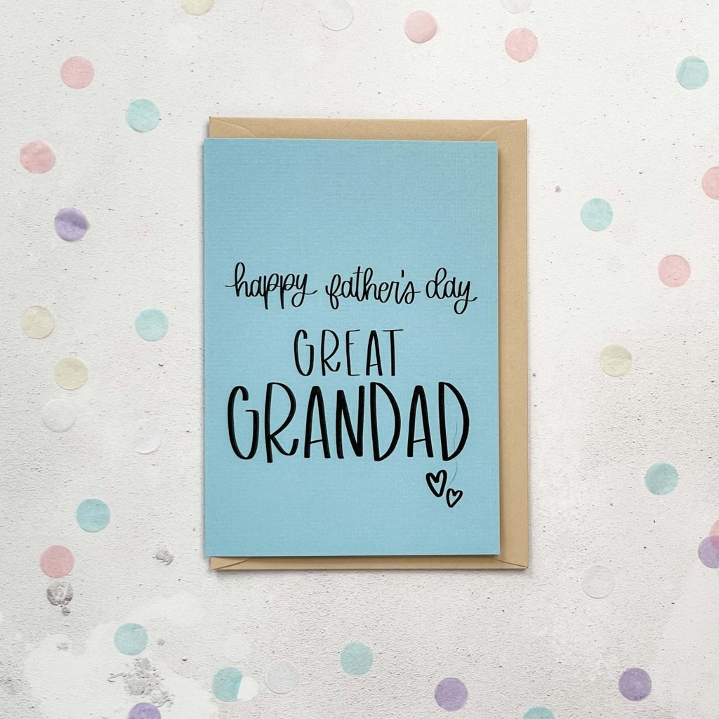 Happy Father's Day Great Grandad Card - Hue Complete Me