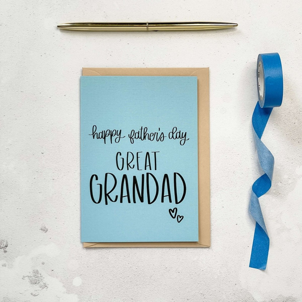 Happy Father's Day Great Grandad Card - Hue Complete Me