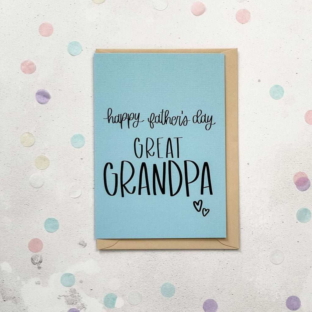 Happy Father's Day Great Grandpa Card - Hue Complete Me