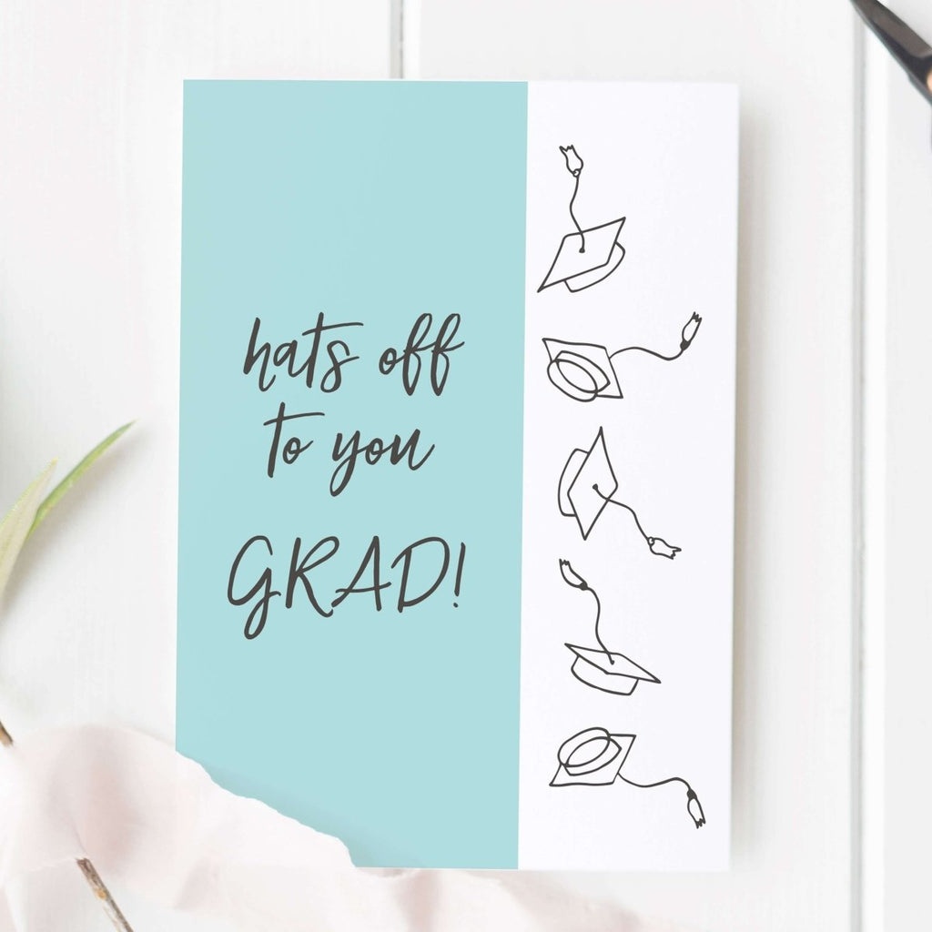 Hats Off To You Grad Card - Hue Complete Me