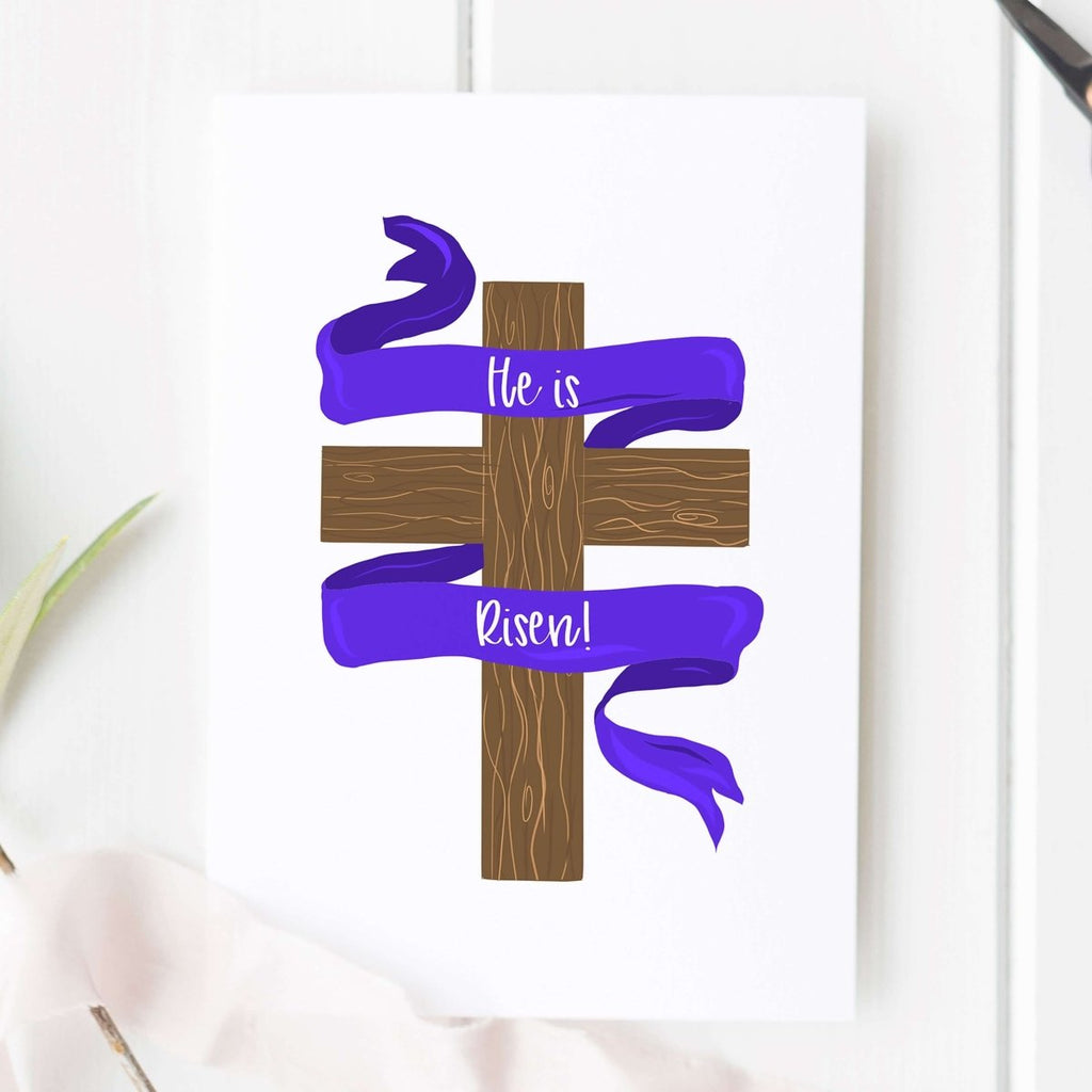 He Is Risen Easter Card - Hue Complete Me