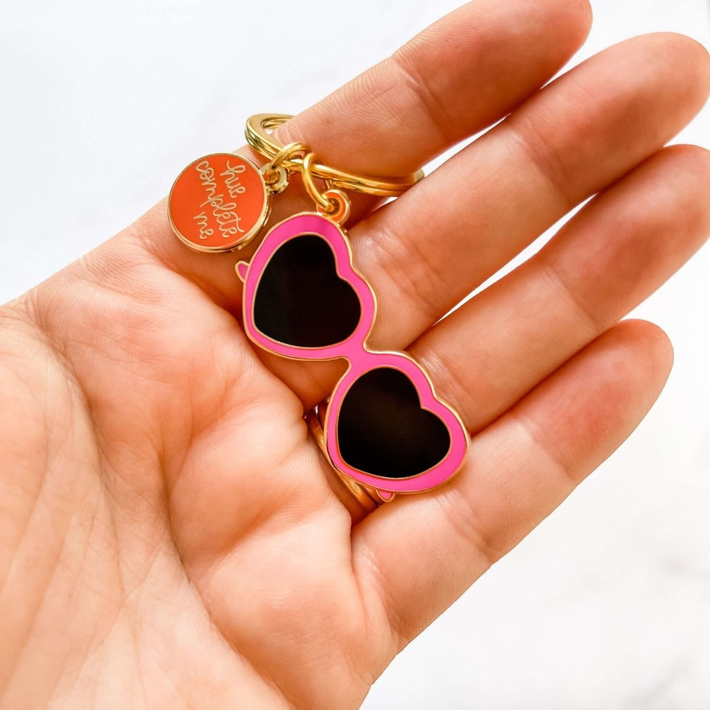 Heart Sunglasses Keychain - Hue Complete Me