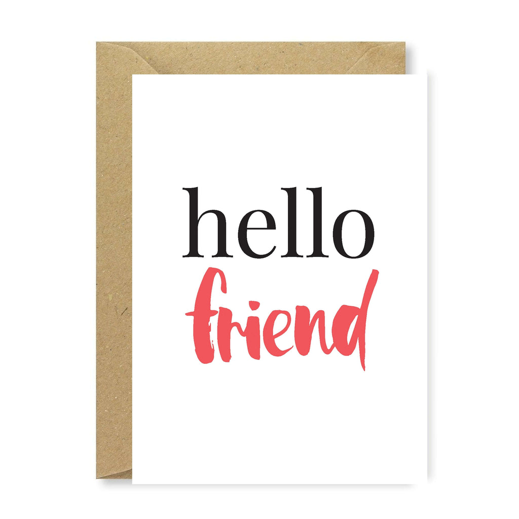 Hello Friend Card Greeting Card Hue Complete Me €3.95