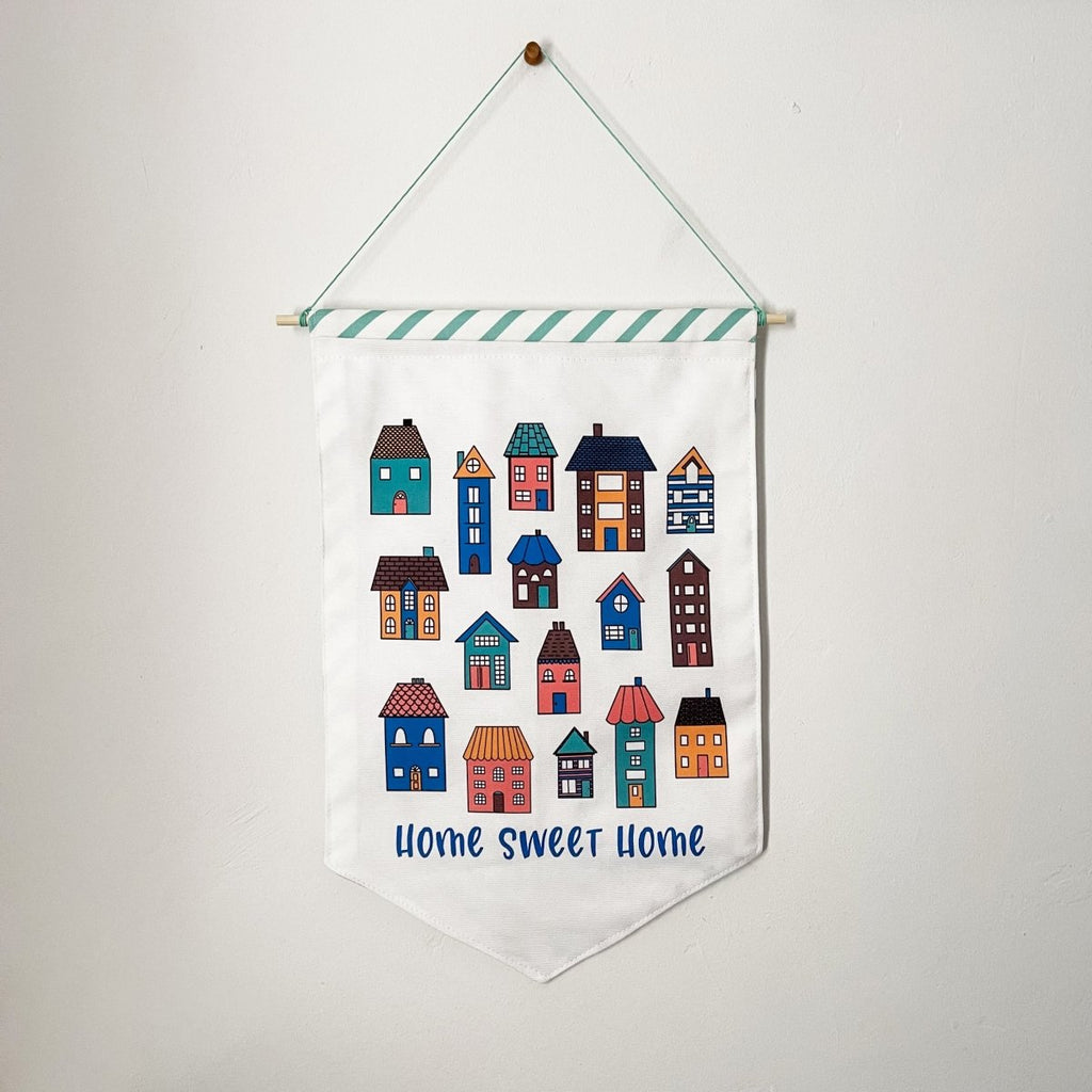 Home Sweet Home Wall Flag Banner - Hue Complete Me