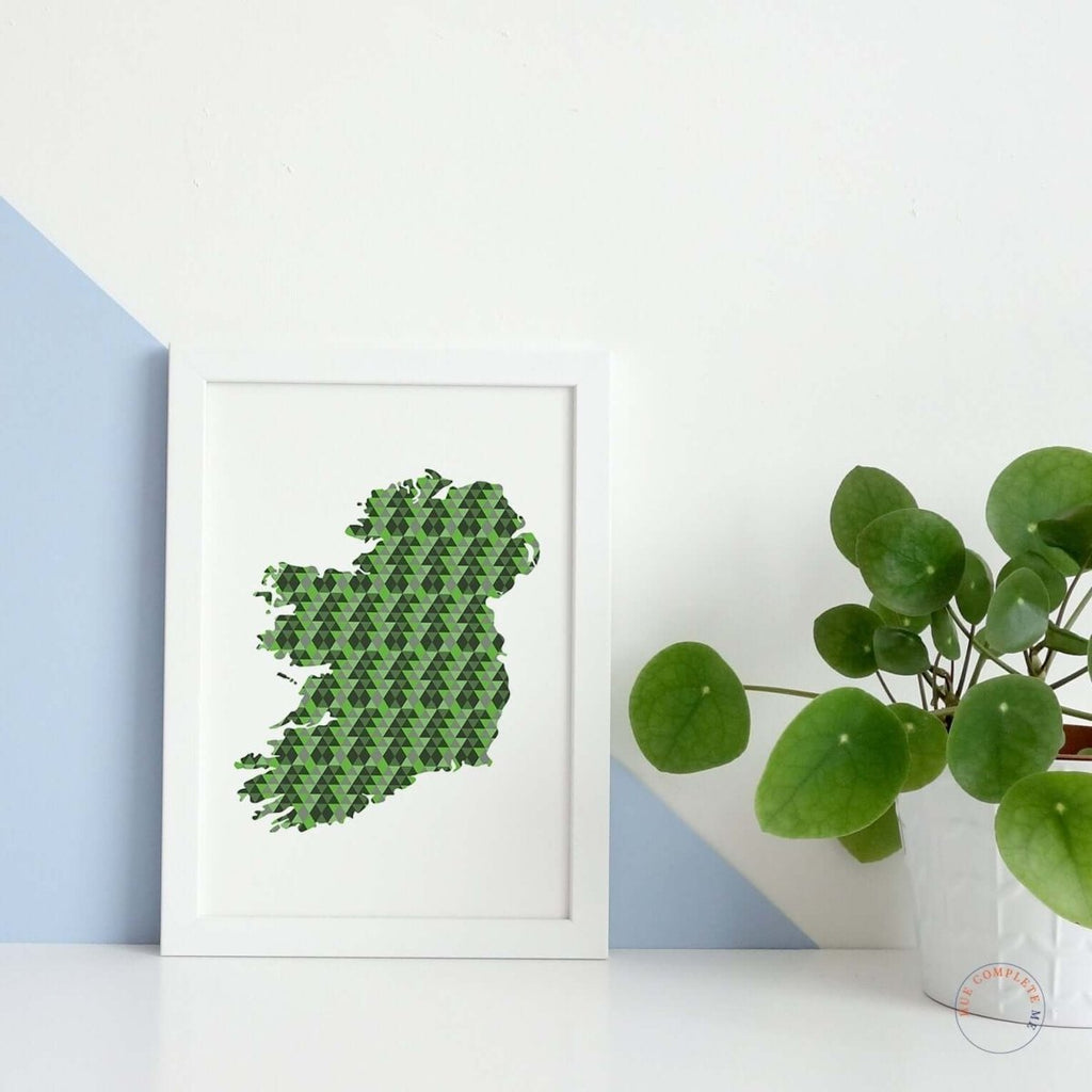 Ireland Map Art Print - Hue Complete Me
