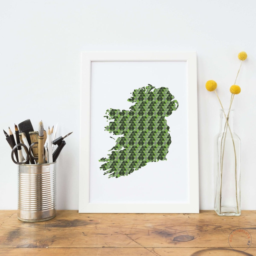 Ireland Map Art Print - Hue Complete Me