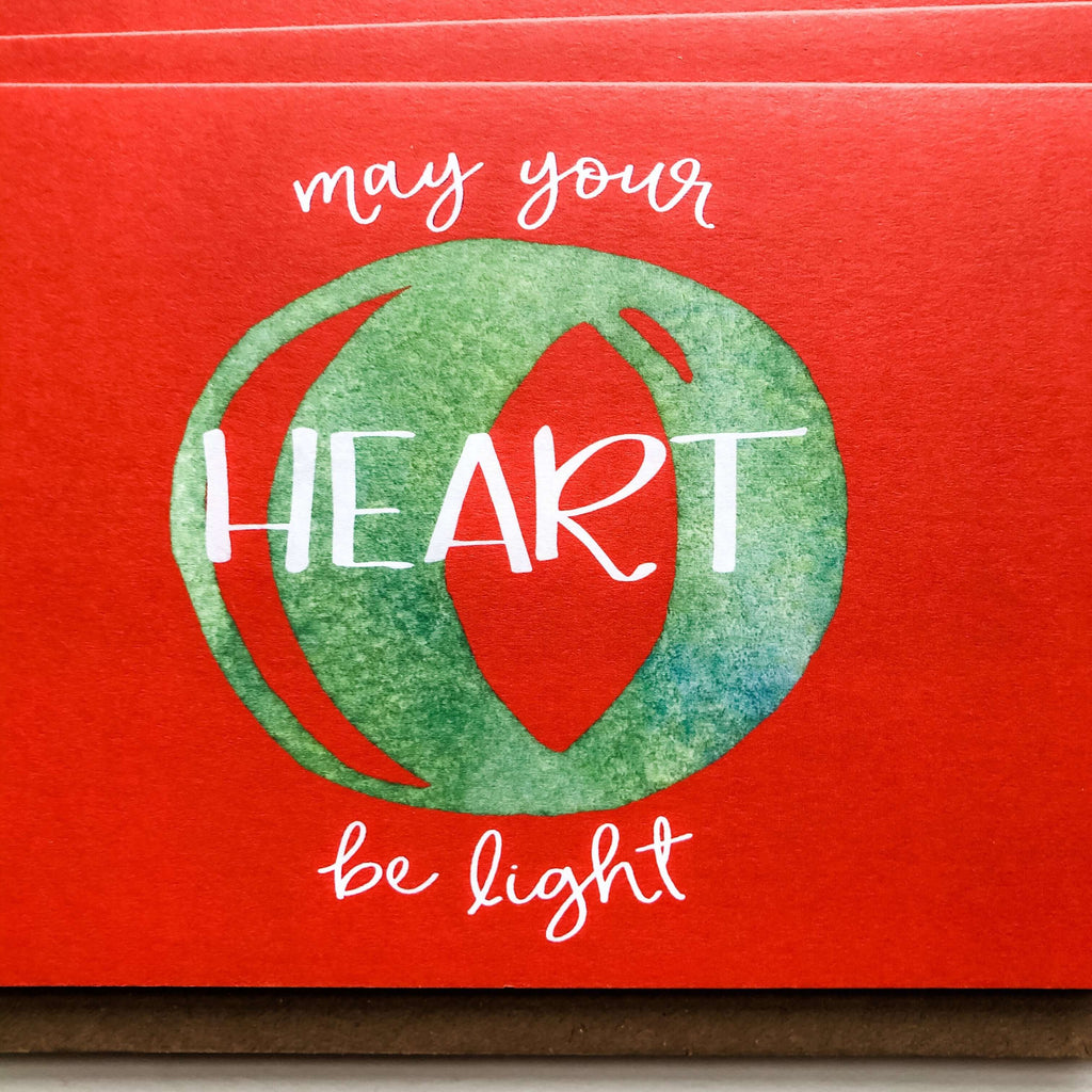 May Your Heart Be Light Christmas Card Set of 6 Greeting Card Hue Complete Me €14