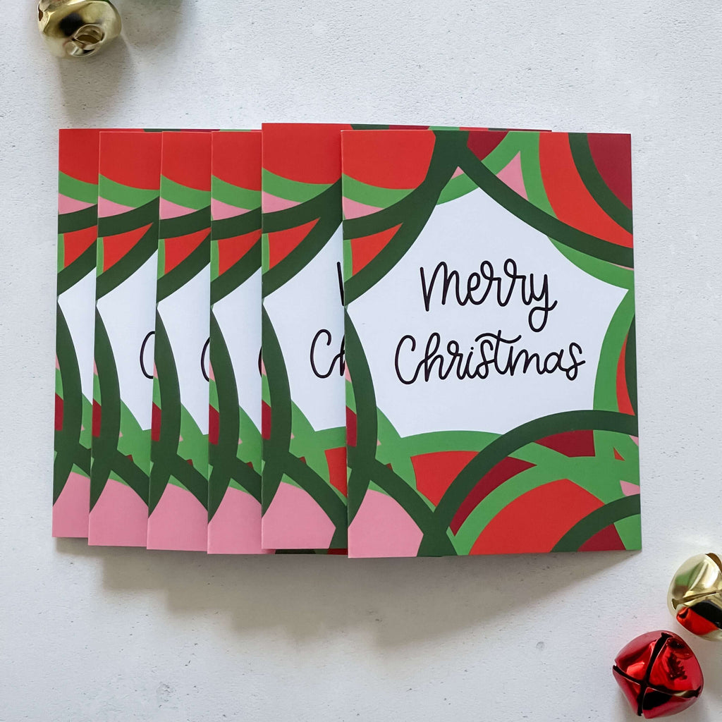Merry Christmas Card Set of 6 Greeting Card Hue Complete Me €14